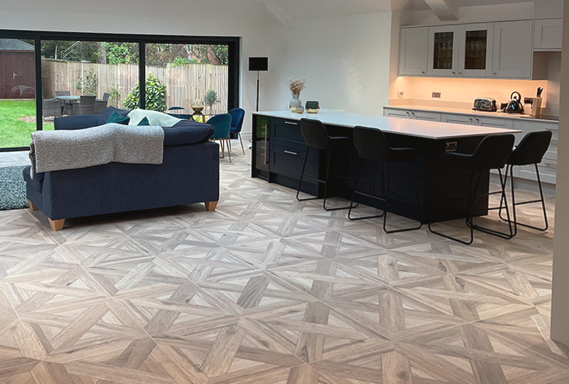 Horsham oak-effect porcelain floor tiles
